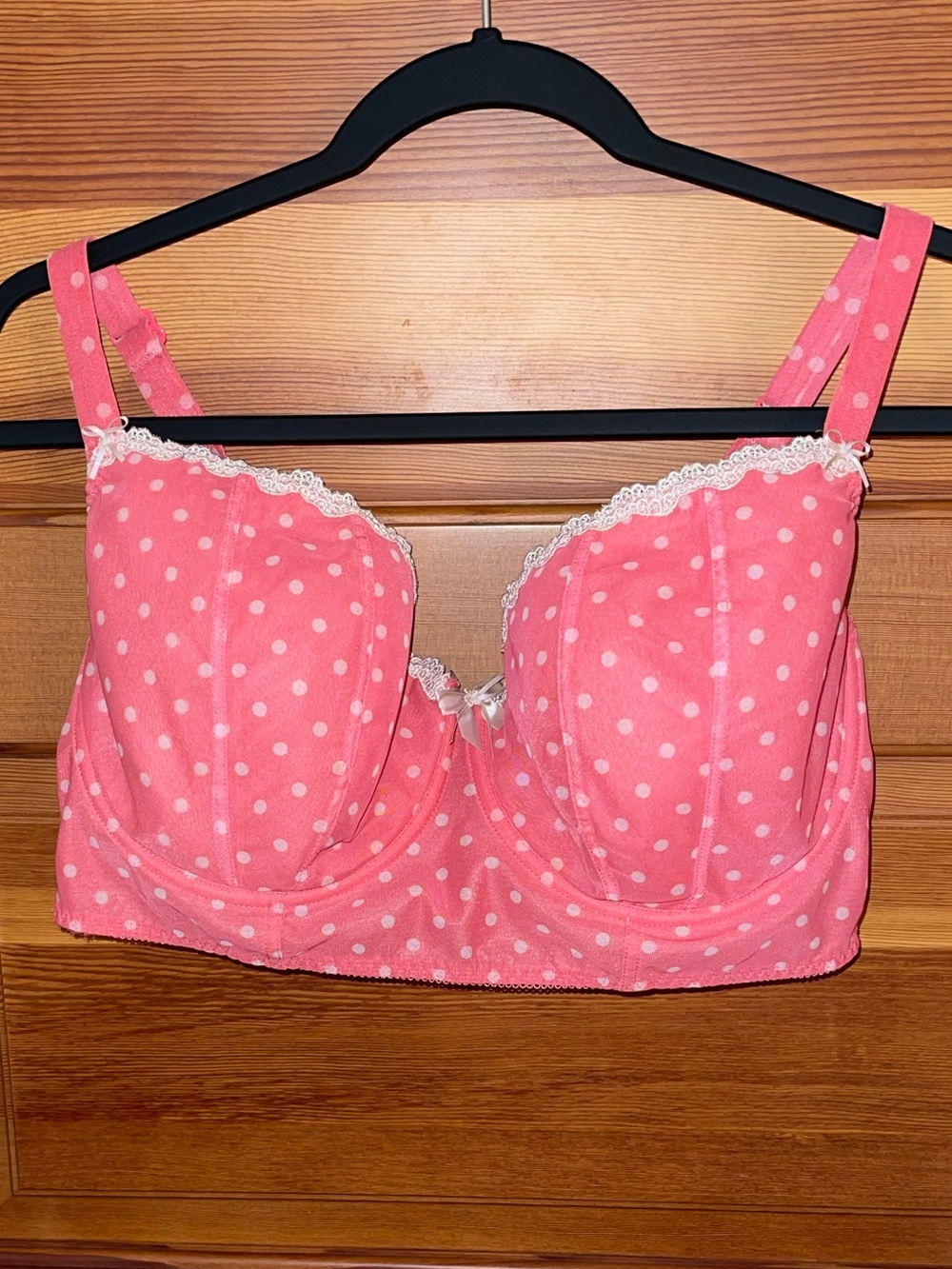 RARE Freya Polka Dot Longline Bra - EUC - 36FF (see photos)